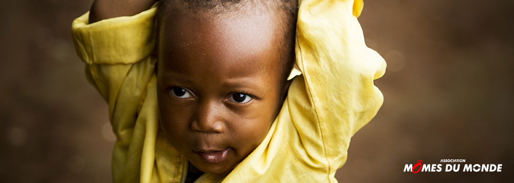 enfant t-shirt jaune afrique